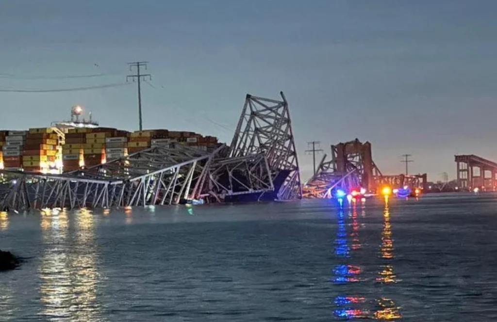 Terjadi Musibah runtuhnya jembatan Baltimore