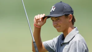 Pegolf AS berusia 15 tahun ini membuat sejarah di acara golf profesional