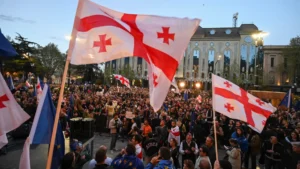 Georgia diguncang protes ketika pemerintah mendorong RUU 