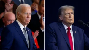 Biden mengalahkan Trump pada bulan Juni ketika muncul pertanyaan mengenai masa depan politik